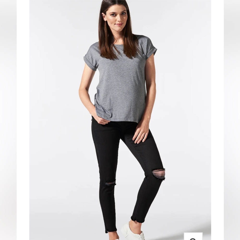 BLANQI Distressed Black Skinny Jeans